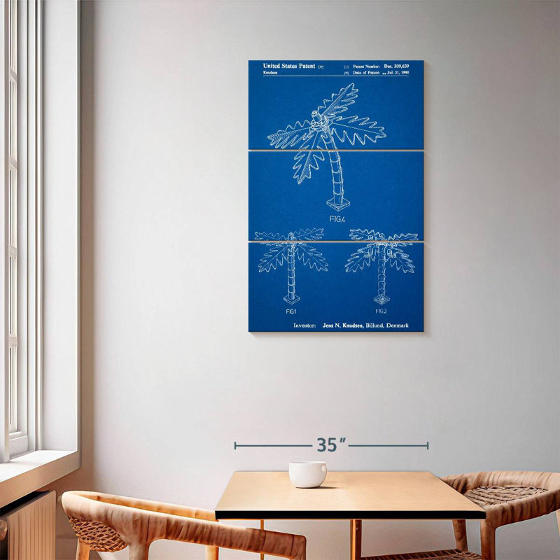 Affiche «Blueprint Lego Tree Laelle», H 57 po x l 36 po