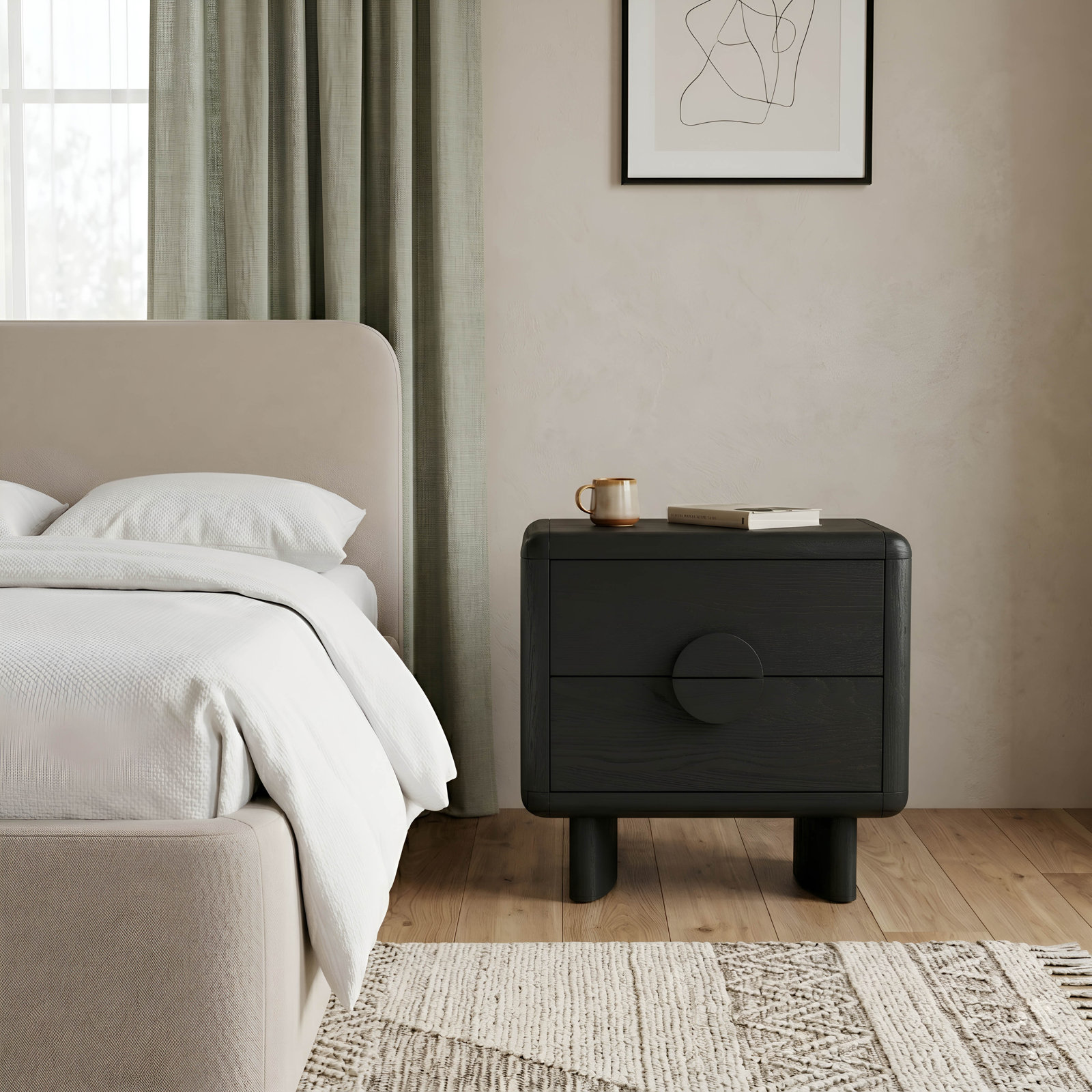 Circa Nightstand, Black