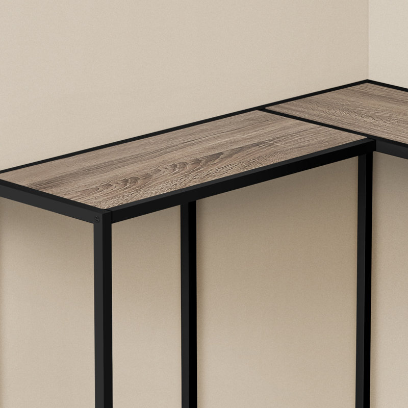 Accent Table, Console, Entryway, Narrow, Corner, Living Room, Bedroom,Contemporary, Modern, Taupe