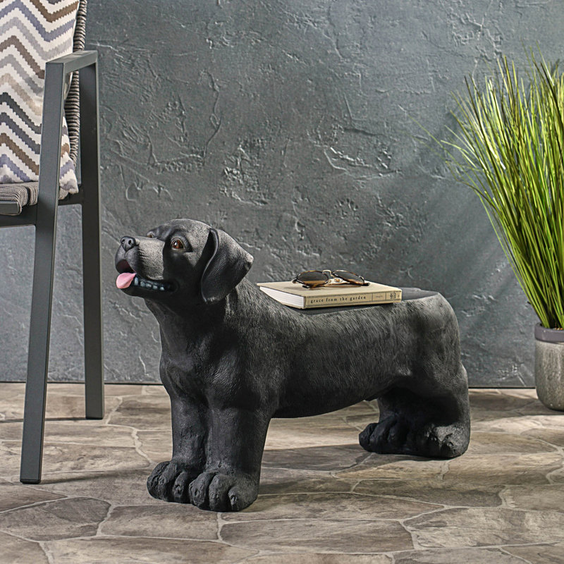 Banc pour chien, banc d'extérieur, Noir
