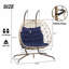 Double chaise à œufs avec support suspendu pour l'intérieur et l'extérieur-66404520-66404526