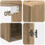  Wall-Mounted Cabinet Engineered Wood Storage Home Office Shelf Modern-119368858