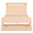 Platform Bed with Storage Headboard and a Big Drawer