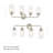 Celino Four-Light Bath & Vanity with Glass-973107385-973107335