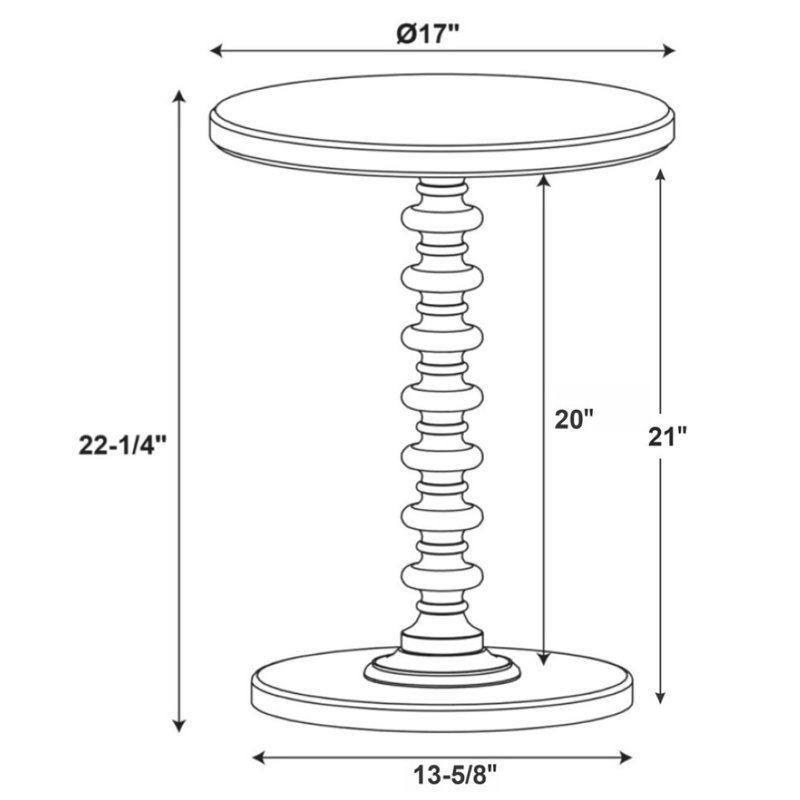 Fiama End Table, White