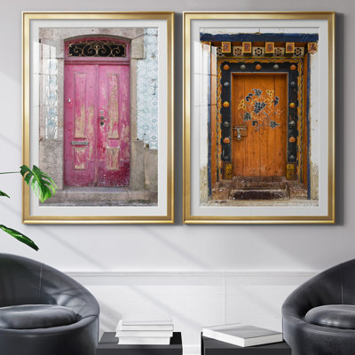 Porte portugaise - ensemble de 2 reproductions de photos