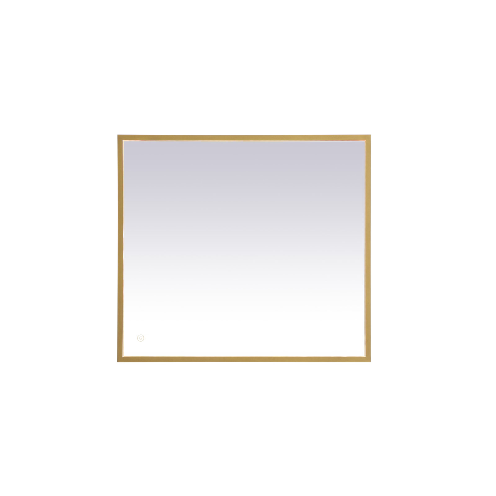 Piche Aluminum Mirror, Brass, 27" x 30"