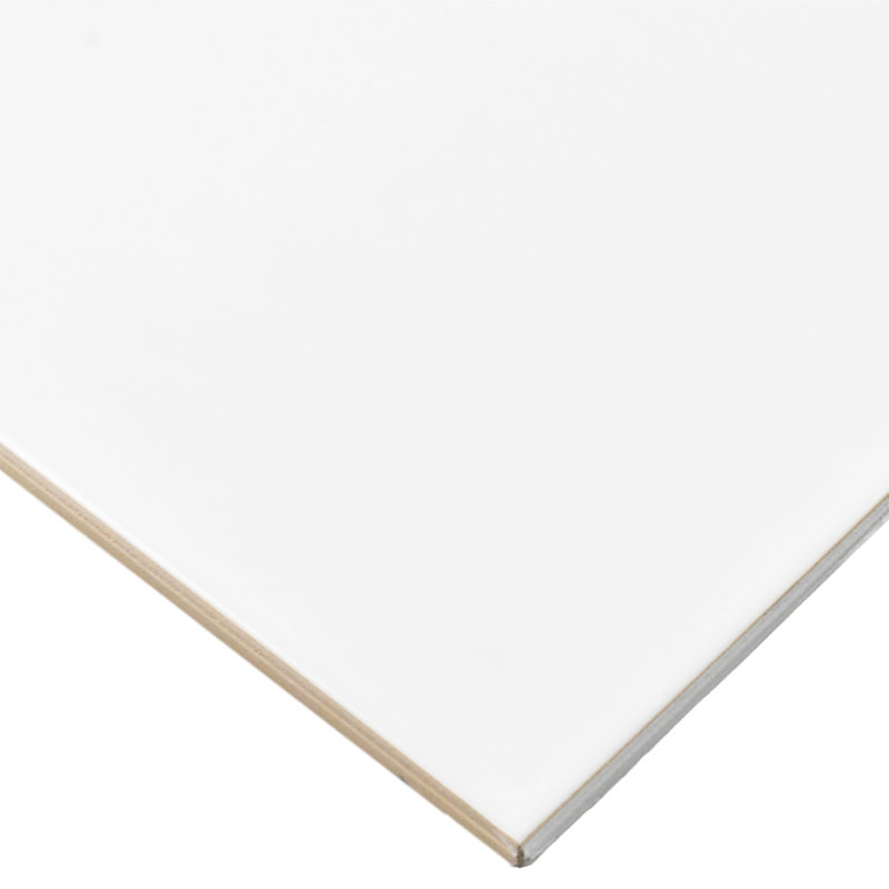 Glossy White Ice 10" x 28" Ceramic Large Wall Tile for Kitchen & Bathroom Walls, 10" x 28", Glossy White Ice
