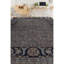 Crown Wool Oriental Area Rug in Ivory/Black