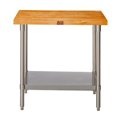 24'' W Adjustable Height Wood Top Workbench