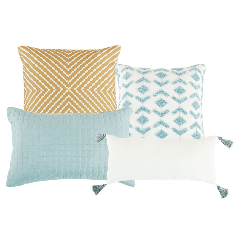 Polyester Geometric Shapes Comforter Set, King Comforter + 6 Additional Pieces