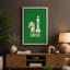 Chess in Green Geometric - Wrapped Canvas-2035354141-2035354142