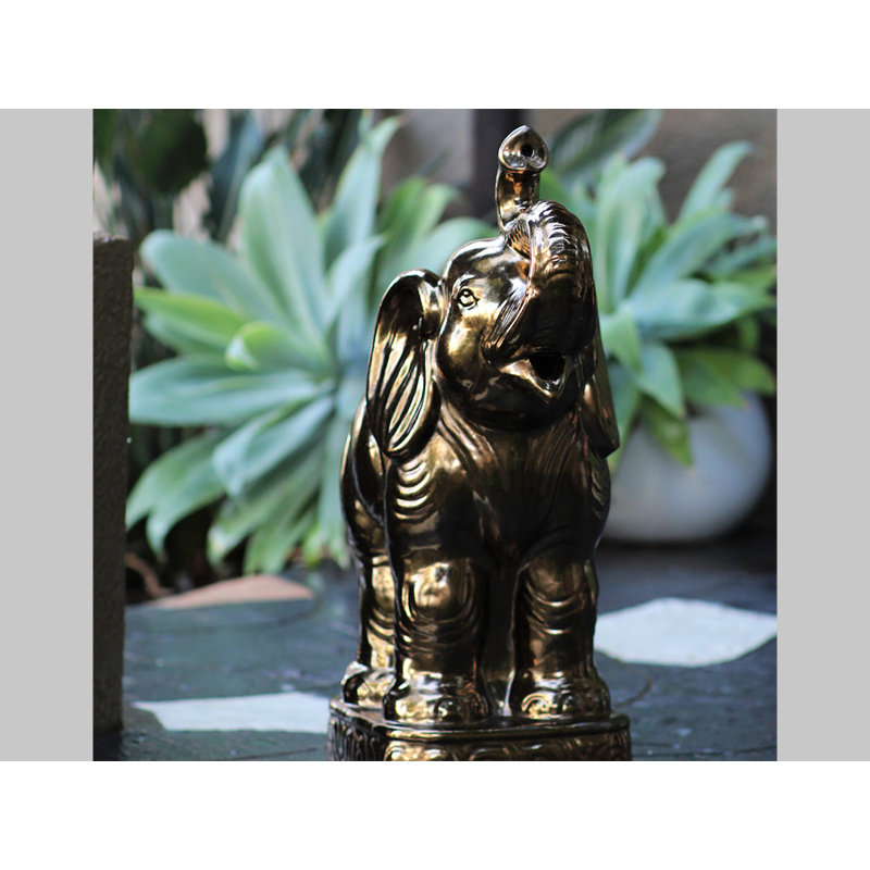 Éléphant PLANTatorEM (argent) - Céramique cuite à la main, Argent