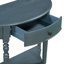 Console en treillis avec tiroir et tablette de style campagnard Trexm