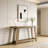 Rustic Solid Wood Two-Tier Farmhouse Console Table
