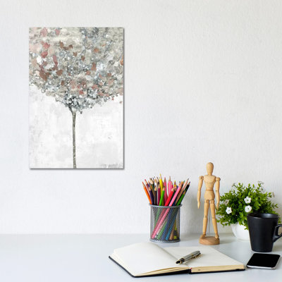 Silver Song by Allison Pearce - Wrapped Canvas Print