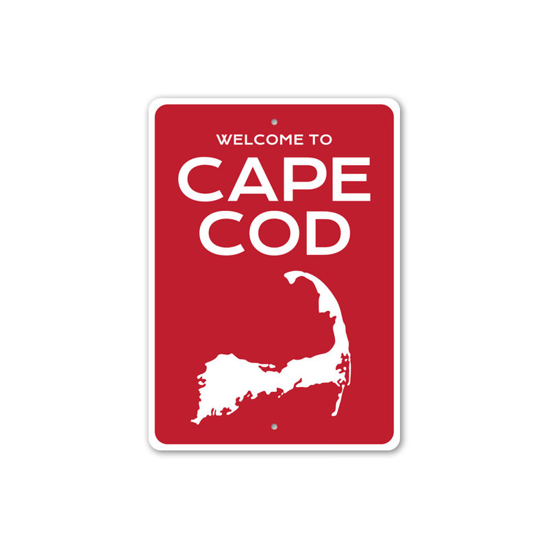 Plaque en aluminium Cape Cod, H 14 po x l 10 po x P 0,04 po