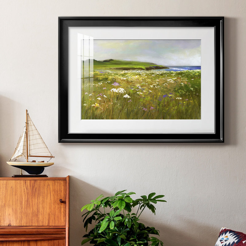 Impression encadrée de qualité supérieure Montara Bluff - prête à être accrochée, Noir, H 30,5 po x l 42,5 po x P 1 po