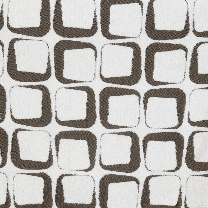 Causeuse en chenille beige avec 4 coussins