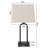 Jaira 18" Black Metal USB Table Lamp Set with Touch Control and Bulbs