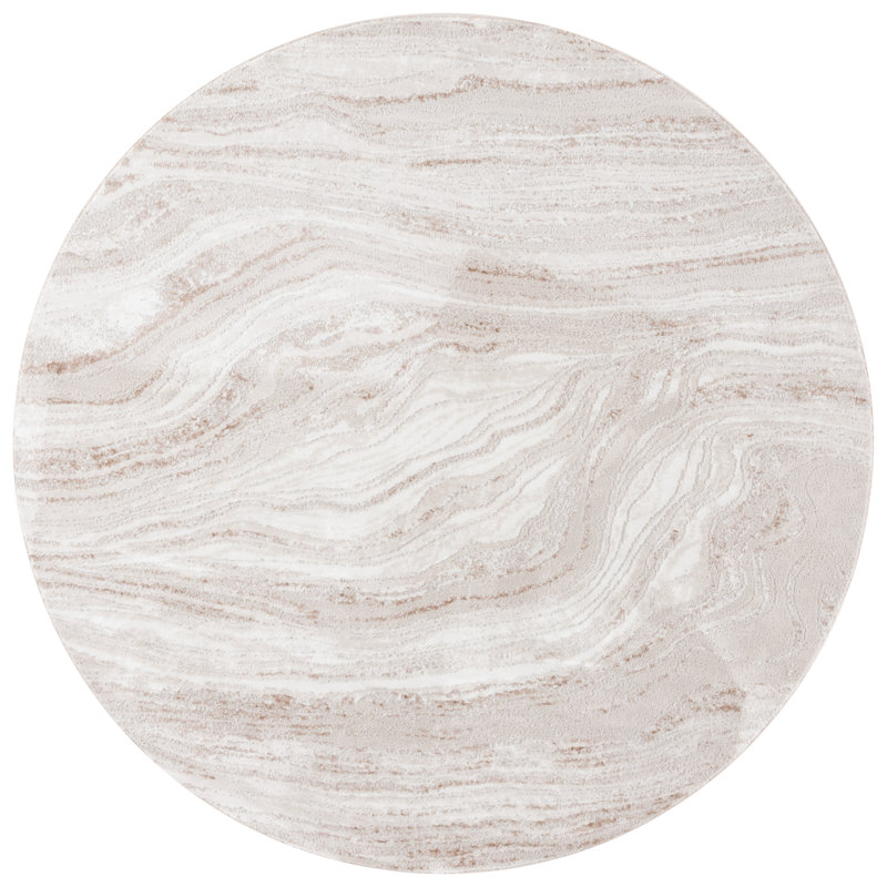 Yusef Performance Abstract Rug, Round 6'7"