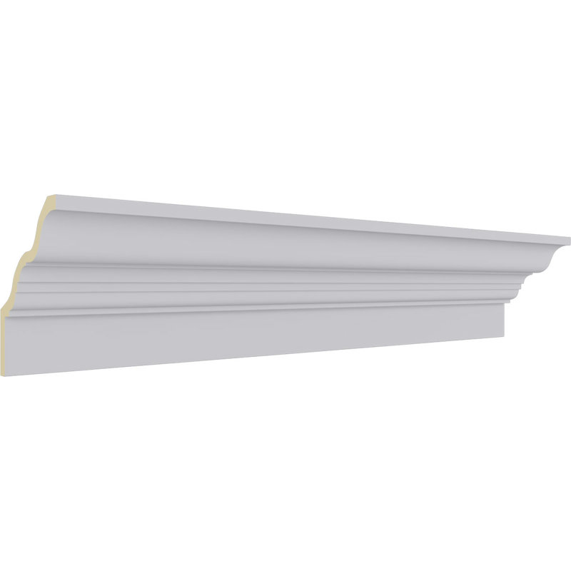 94.5" White Polyurethane Crown Fascia Moulding
