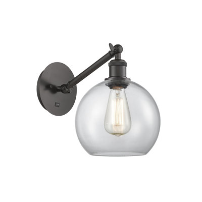 Applique murale 1 lumière 8 po avec bras ajustable Shauna