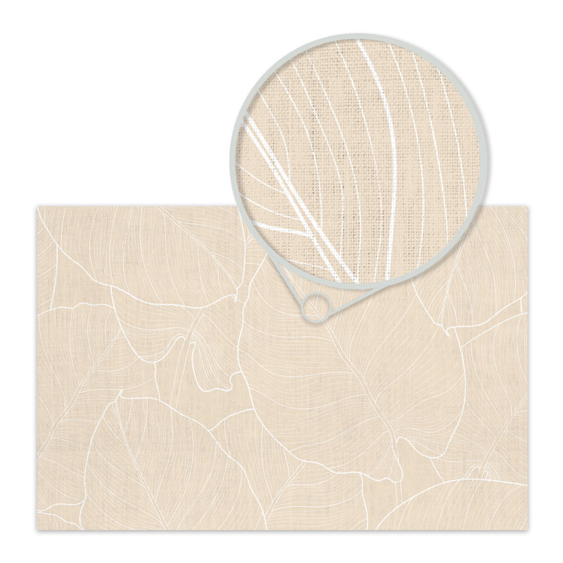Berush Vinyl Machine Printed Area Rug, Rectangle 2'2" x 8'2.4"