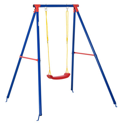 Michal Freeport Park Metal Swing Set with 1 Swing(s)