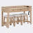 MM 4-Piece Dining Table Set With 3 Stools-1365951526-1390496056