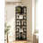 6-Tier Corner Shelf Stand – Metal Frame Corner Bookshelf, Narrow Display Rack, Industrial Corner Bookcase for Living Room, Bedroom, Home Office-137637569