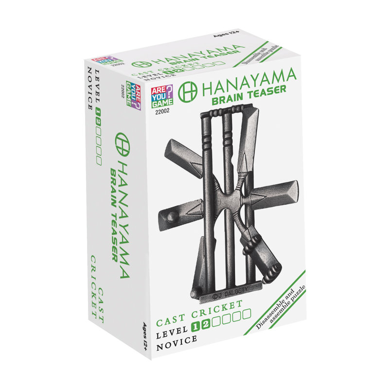 Hanayama niveau 2 casse-tête de cricket, gris