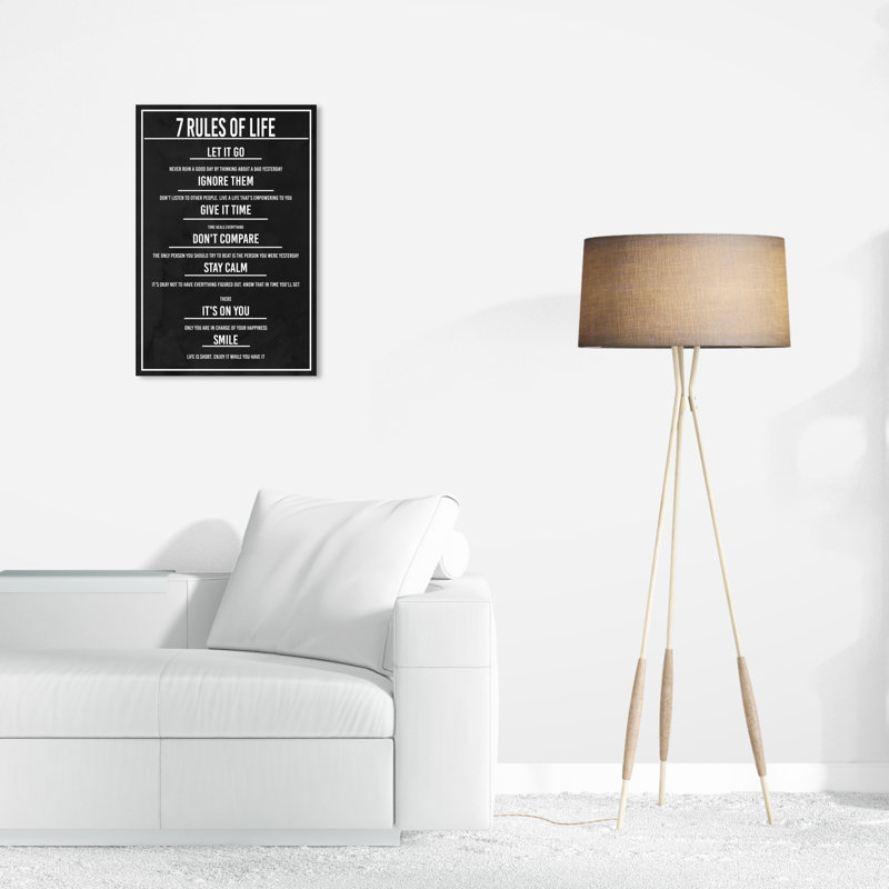 «7 Rules of Life Dusk», reproduction sur toile, H 24 po x l 16 po x P 0,8 po