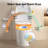 Smart Toilet with Auto Open/Close Lid, Heated Seat & Dryer, Bidet Cleaning Modes, Strong Flushing Power, Foot Sensor Flush, 4 Water Temperatures, One-Piece Intelligent Toilet,White-127306431