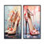 Mid Mid Century High Heels Elegance I - Fashion High Heels, ensemble d'art mural sur toile-2102486481-2102486484