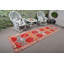 Tapis de couloir classique en laine tissé à la main en rouge classique pour un décor de couloir d'inspiration rétro
