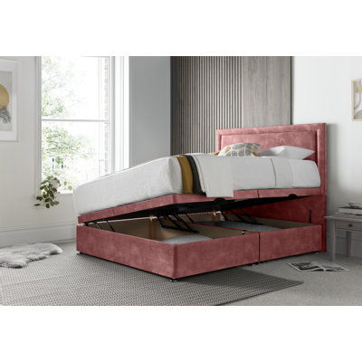 Alasdhair Regent Border Ottoman Storage Bed with Floor Standing Headboard