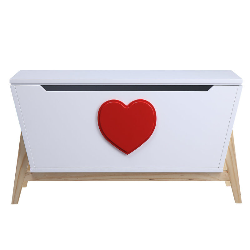 Commode Pershore, Blanc /Rouge