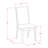 7-Pc Dining Room Set and 6 Dark Shitake Linen Fabric Parson Chairs with High Back - Wire Brushed Linen White.-1071516230-1071516228