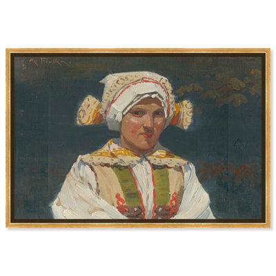«Girl in a folk costume» par Art Remedy