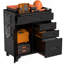 Armoire de rangement mobile pour outils, organisateur de garage avec compartiment verrouillable et 4 tiroirs, coffre en acier roulant