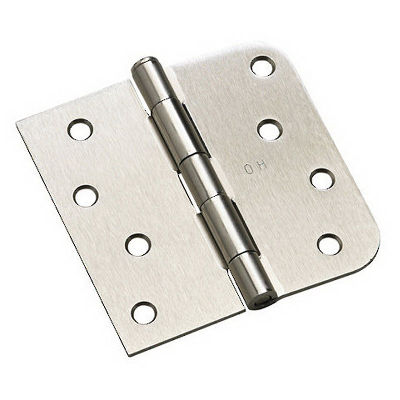 Charnières à triple porte à roulement à billes H 4 po x l 4 po, Nickel brossé