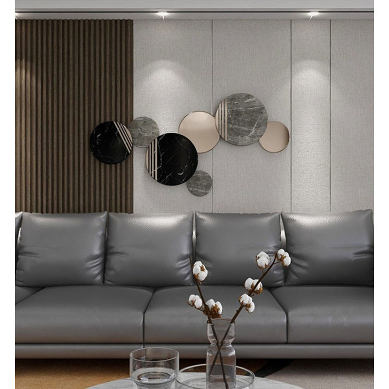 Suspension murale en métal de style luxueux, 30.31" H x 59.06" W x 3.94" D