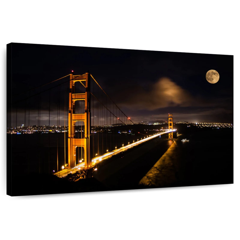 Lilie Golden Gate Bridge Night Glow, H 16 po x l 24 po