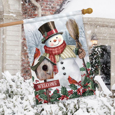 Drapeau «Jolly Snowman Welcome House»