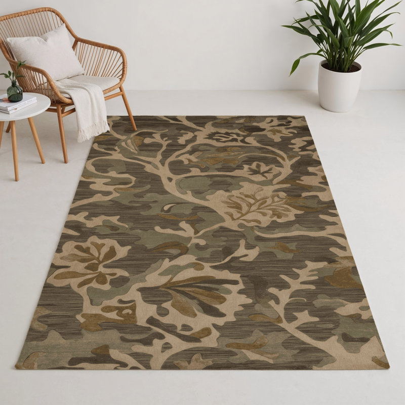 Tapis d'intérieur et d'extérieur brun Nature, Rectangle 9 pi x 12 pi