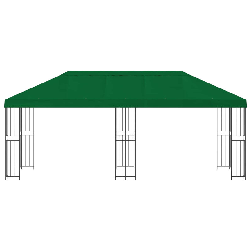 Vidaxl Gazebo Polyester And Steel, Dark Green