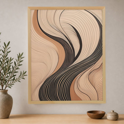 Peinture décorative sur toile encadrée