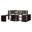 Lit mezzanine bas bas avec commode, tablettes et bureau, lit multifonctionnel-1805143808