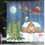 Rideau de douche simple à motif de Noël avec Rudolf Ahsan-939823141